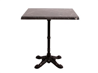 Bistro laminat table, 70x70, dark marble